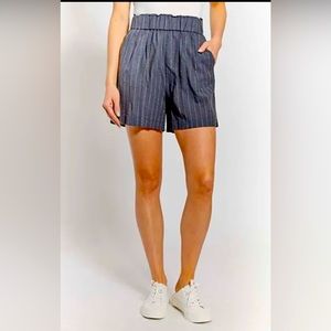 O A T NEW YORK Women's High Rise Pull on Bermuda Short with Elastic Waistband L